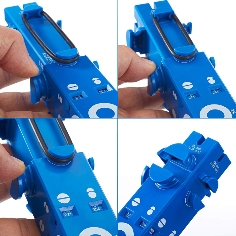 ابزار اندازه گیری(رنگ آبی) قطر داخل اورینگ گیج اندازه گیری اورینگ O-RING SIZING BLUE GAUGE